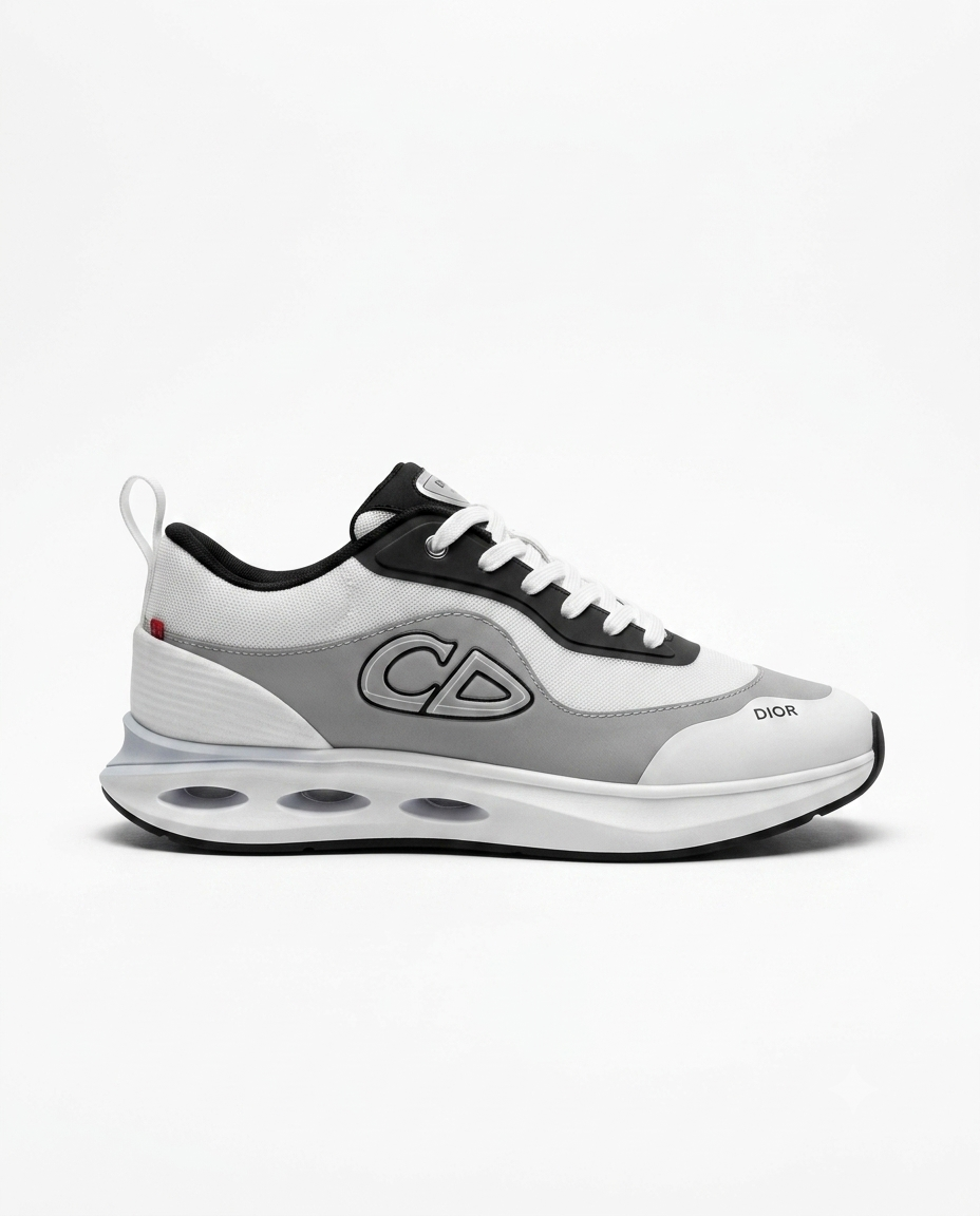 basket de running Dior blanc gris