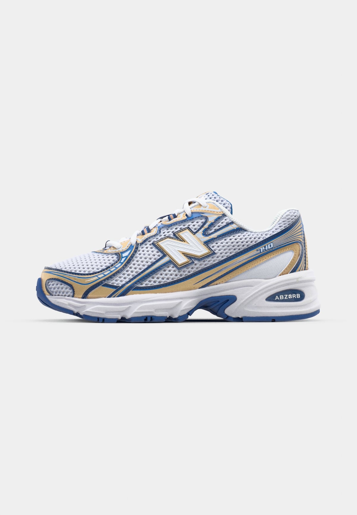 New Balance 740 Heron Blue / Vintage Indigo / Gold Metallic