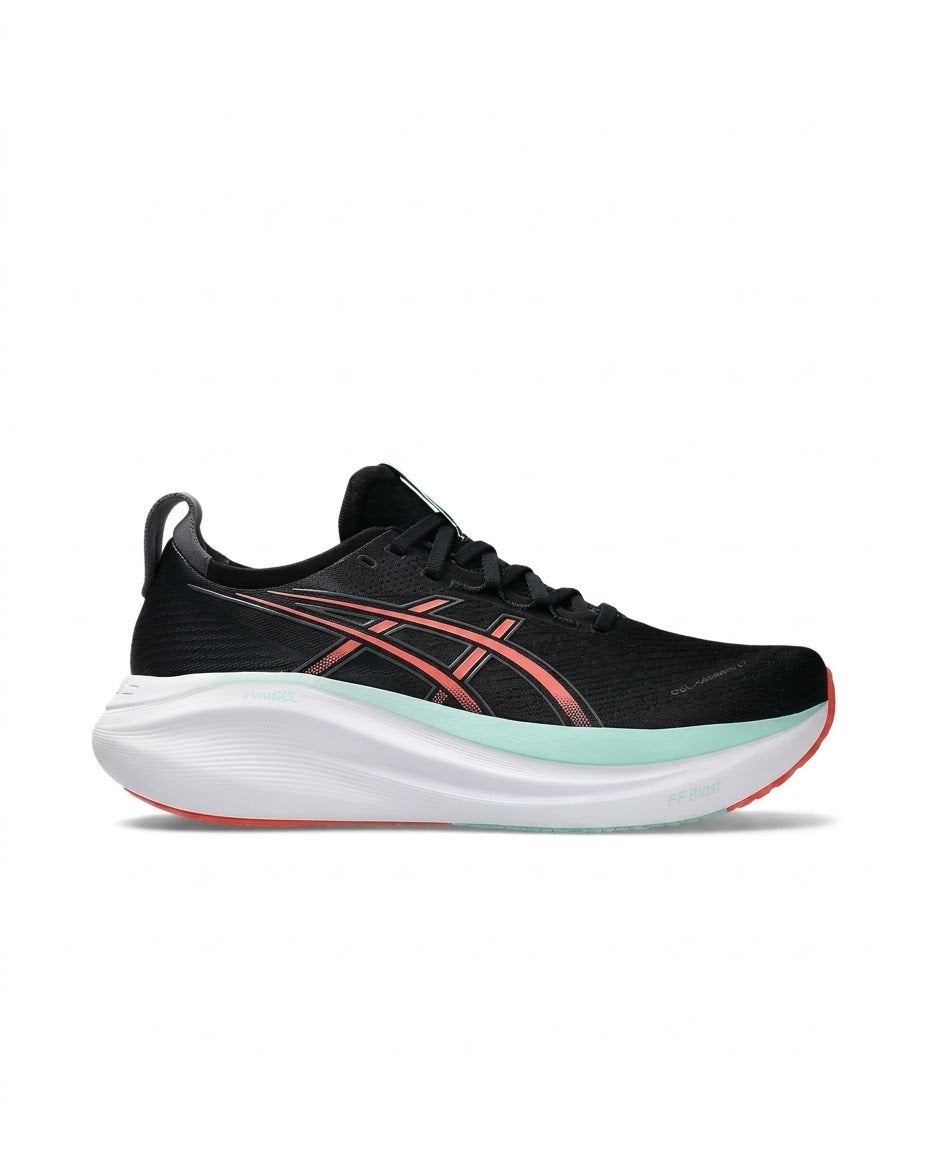 ASICS Gel-Nimbus 27 Black / Coral Reef