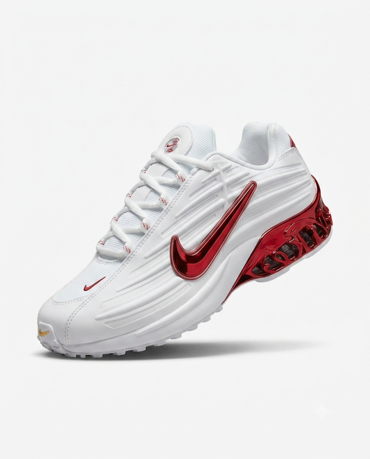 Nike  "White & Metallic Red".