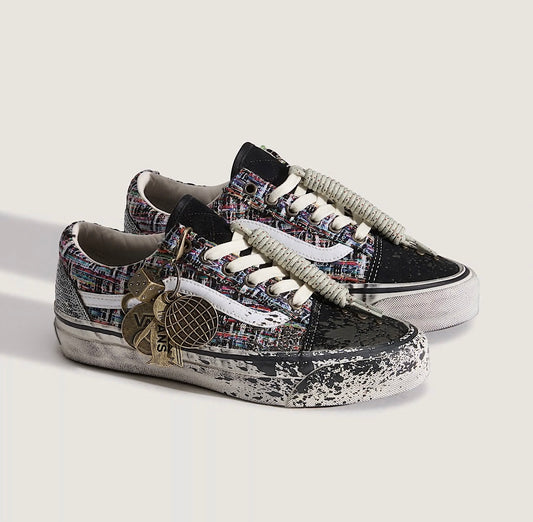 Vans Premium Old Skool Charms (Noir/Gris)
