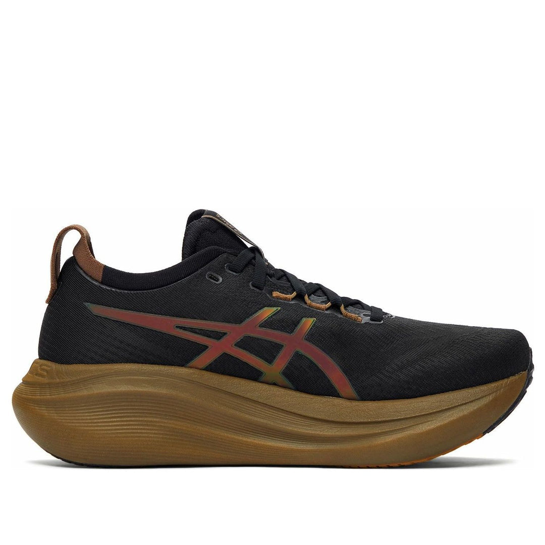 ASICS Gel-Nimbus 27 Black/Khaki ou Brown Copper Gold)