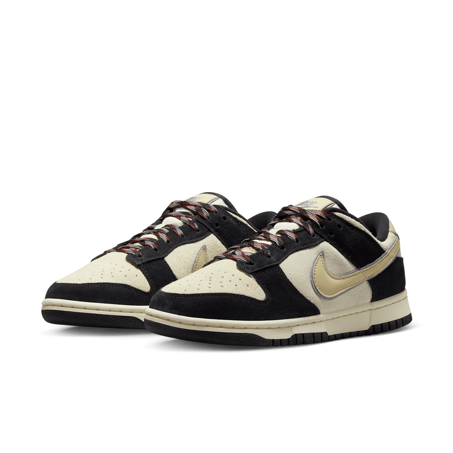 Nike Dunk Low LX Black Suede Team Gold