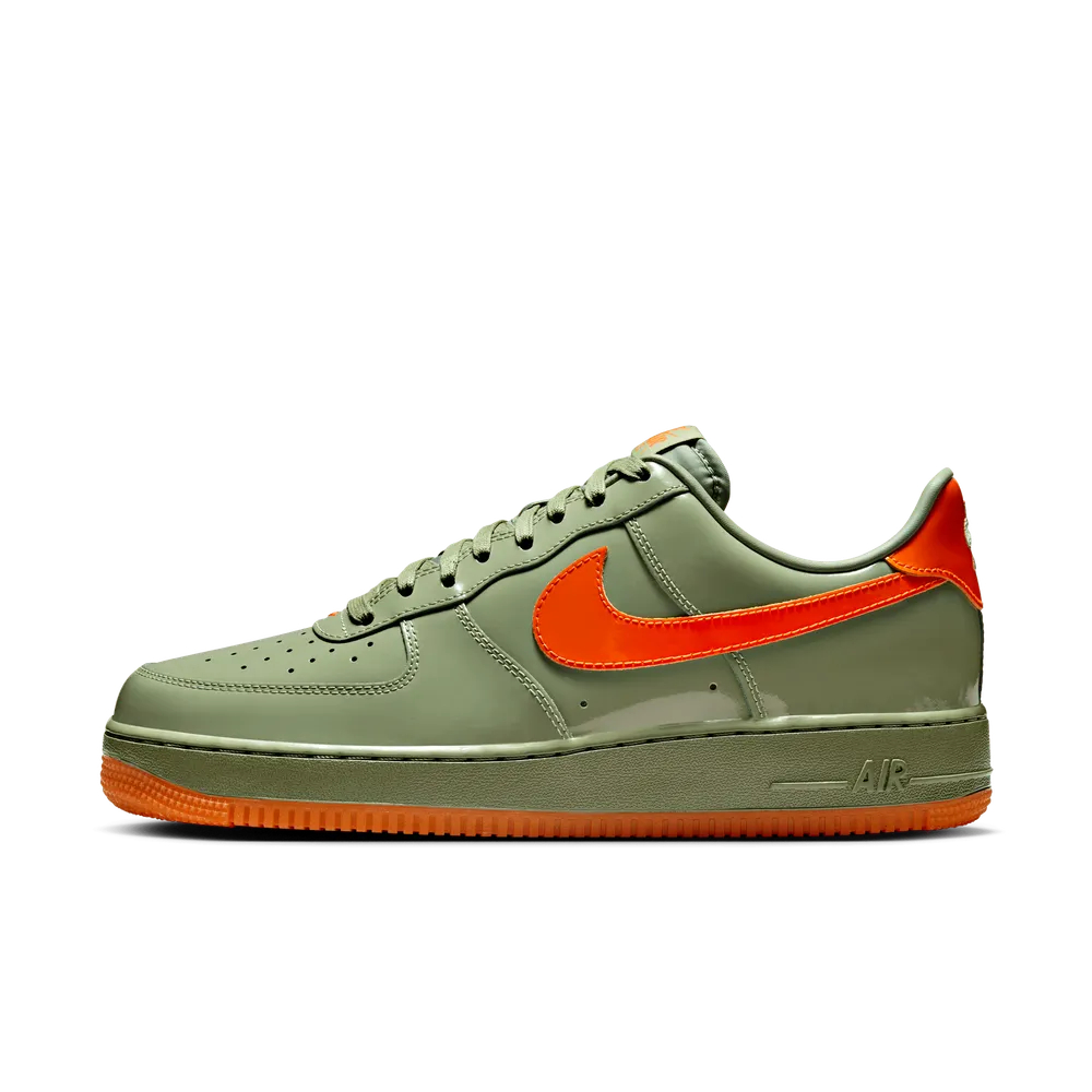 Nike Air Force 1 Low '07 Premium "Oil Green Safety Orange"