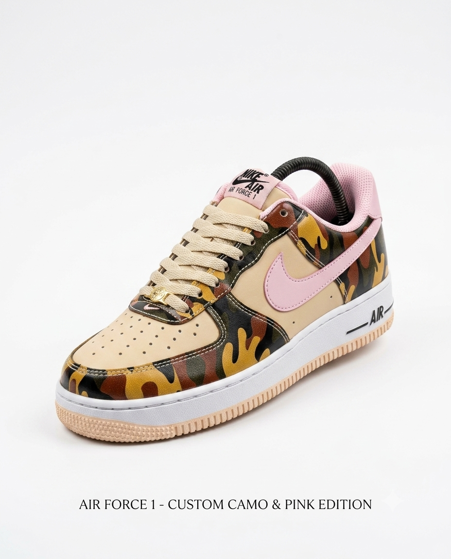 Nike Air Force 1 Low Retro "Patent Camo Pink