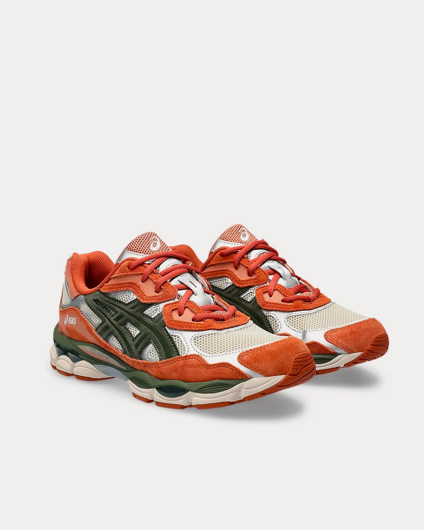 ASICS Gel-NYC Oatmeal / Forest Green Orange