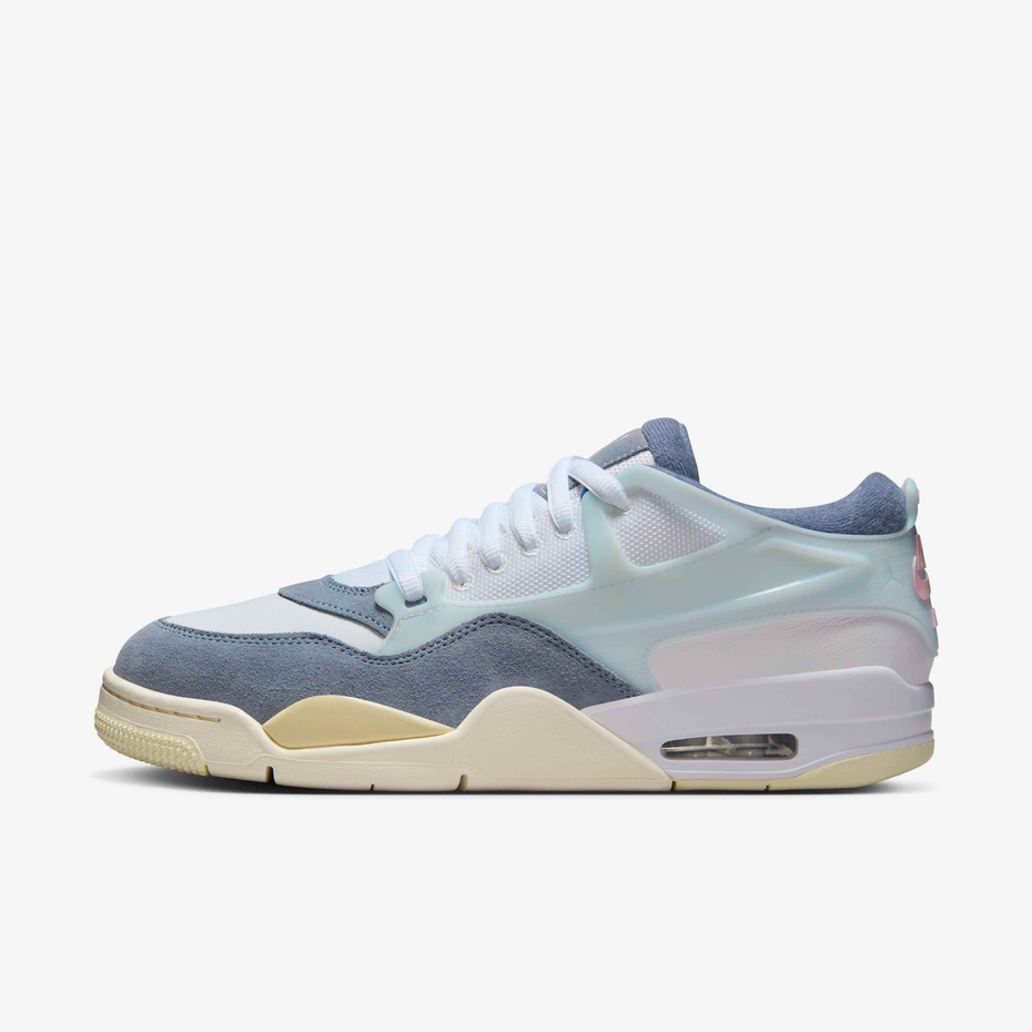 Jordan 4 RM « White / Diffused Blue / Ashen Slate / Prism Pink »