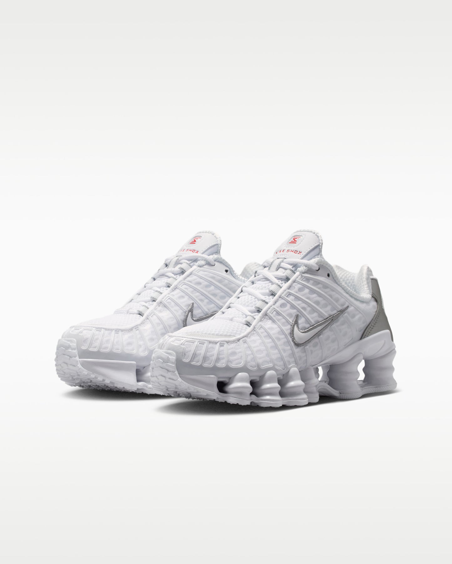Nike Shox TL White / Metallic Silver.