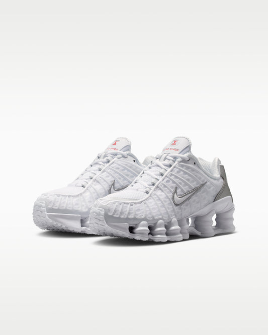 Nike Shox TL White / Metallic Silver.
